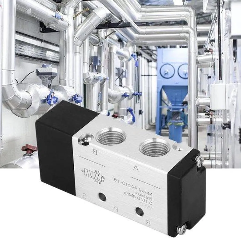 Vanne pneumatique 5/2 voies 1/4 pouce avec électroaimant monostable