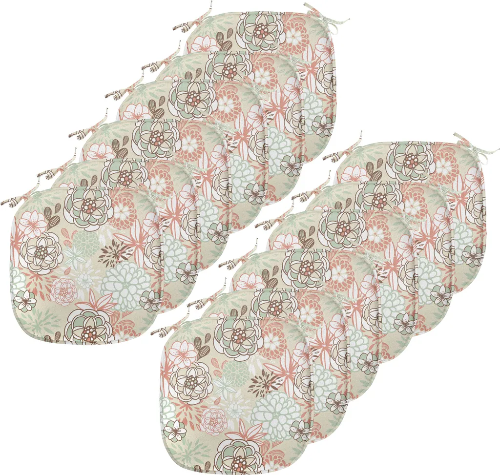 Cuscini Sedie Cucina Lavabili ABAKUHAUS: Set 12 Pezzi Floreali 40x40