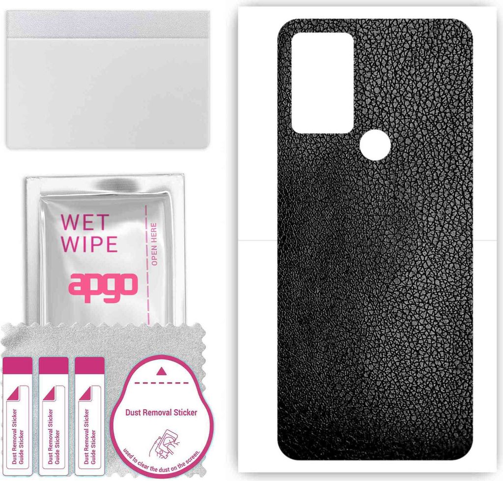 apgo Rückseite Schutzfolie, Skin, kompatibel mit Sharp Aquos V6 Plus, Hinten Displayschutzfolie aus Vinylfolie, kratzfest, einfache Montage - Schw...