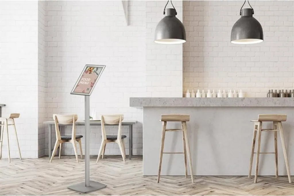 Porte-affiche A4 pour menu de restaurant et signalétique de bureau