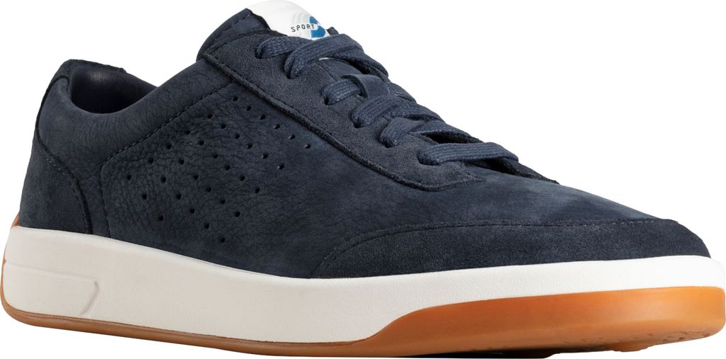 Clarks - Herren Sneaker Hero Air Lace, Leder CK110 (41 EU) (Marineblau)