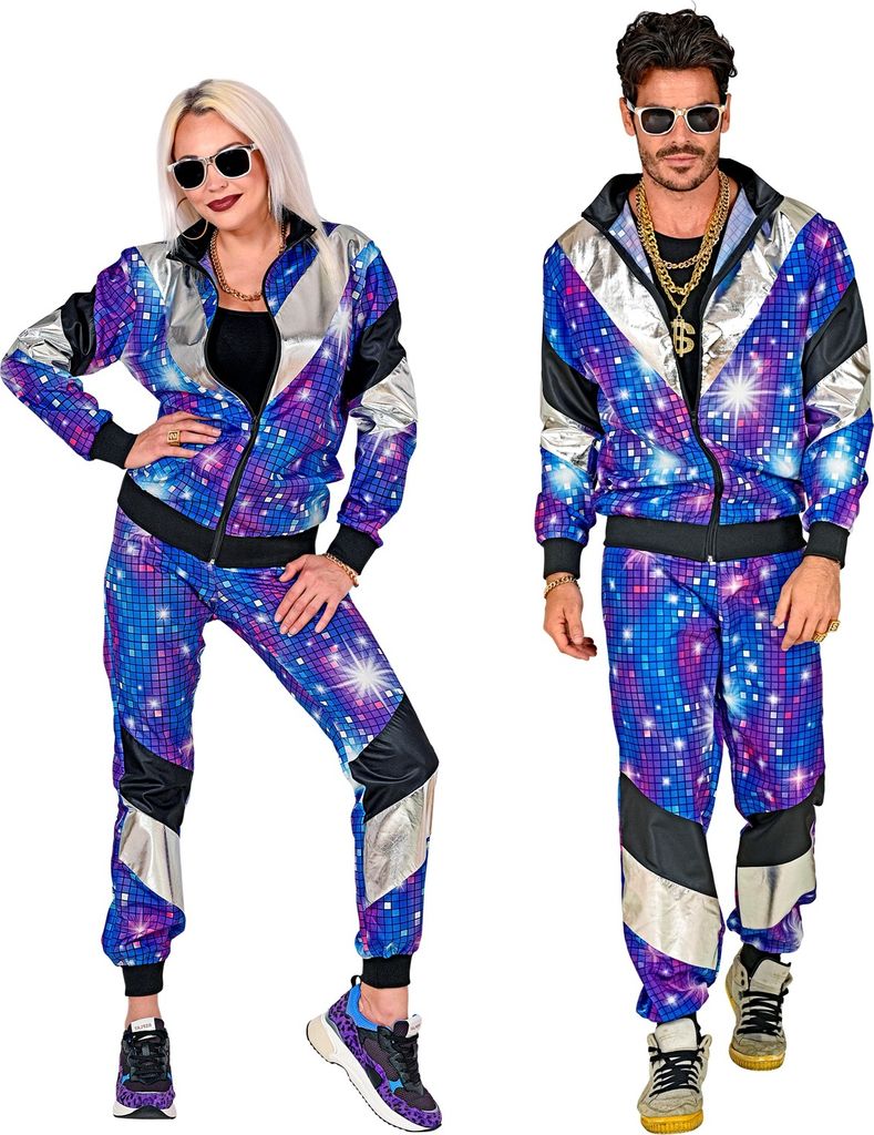80er Jahre Trainingsanzug für Sie und Ihn  Disco Look  Gr. Produktbild 