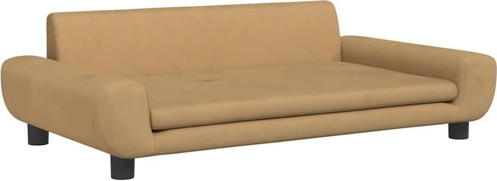 vidaXL Hundebett Braun 100x54x33 cm Samt