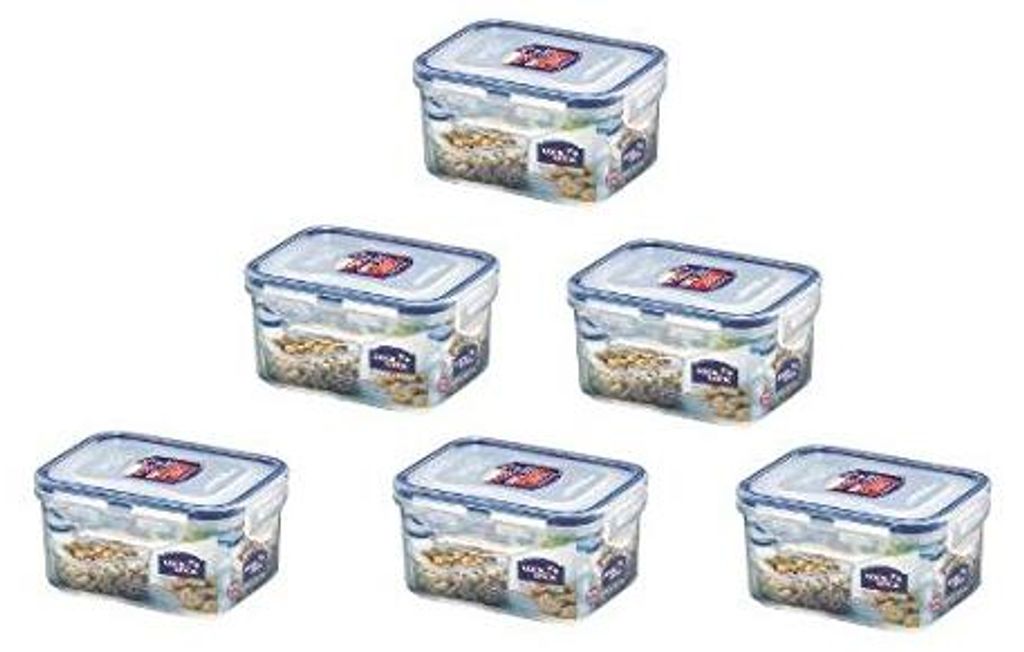 Lock & Lock 6 x Dose 470 ml HPL807 Luft- und Wasserdicht Produktbild 