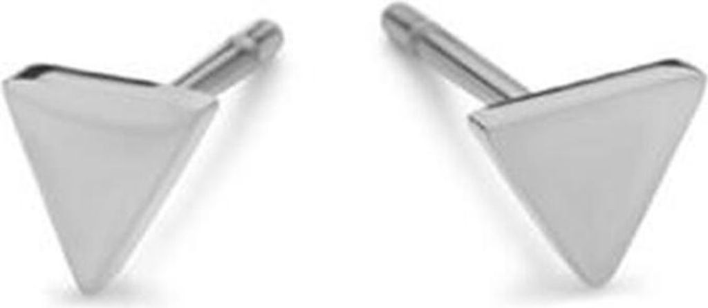 CO88 Collection Elemental 8CE-70305 Stalen oorbellen - driehoek - 6 mm - Zilverkleurig
