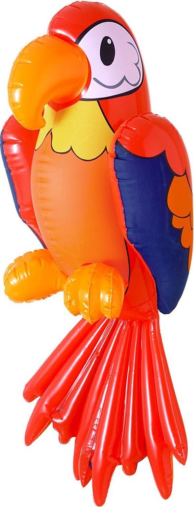 WIDMANN S.R.L. Aufblasbarer Papagei Durchmesser ca. 60 cm Produktbild 