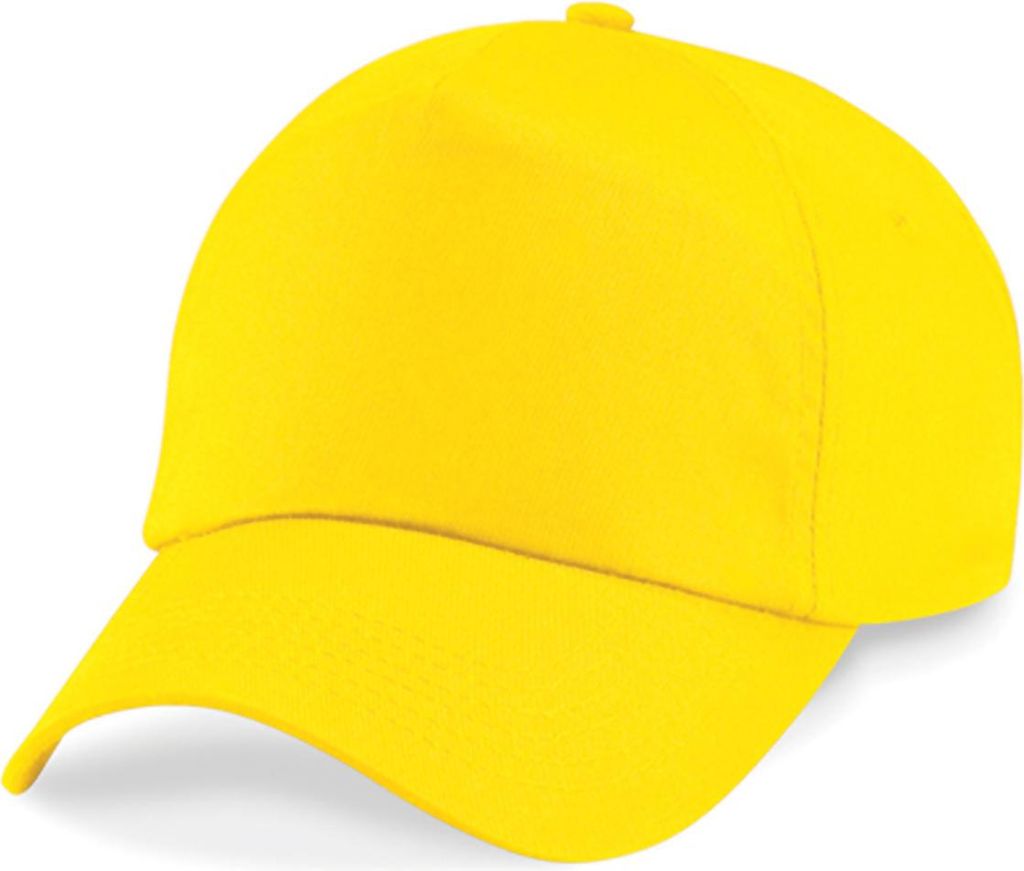 Beechfield B10B | Junior Original 5-Panel Cap / Kappe / Mütze / Hut - Farbe: Yellow - Größe: One Size