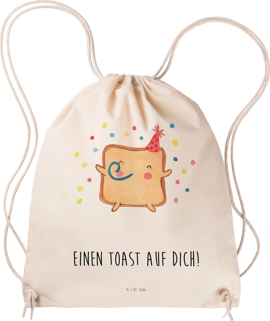 Mr. & Mrs. Panda Stoffbeutel Toast Party - Transparent - Produktbild 