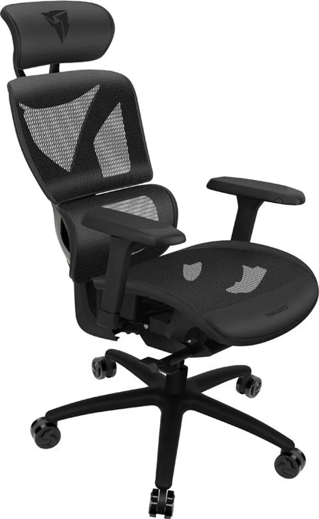 Chaise de bureau ergonomique ThunderX3 XTC Mesh noire pour le gaming