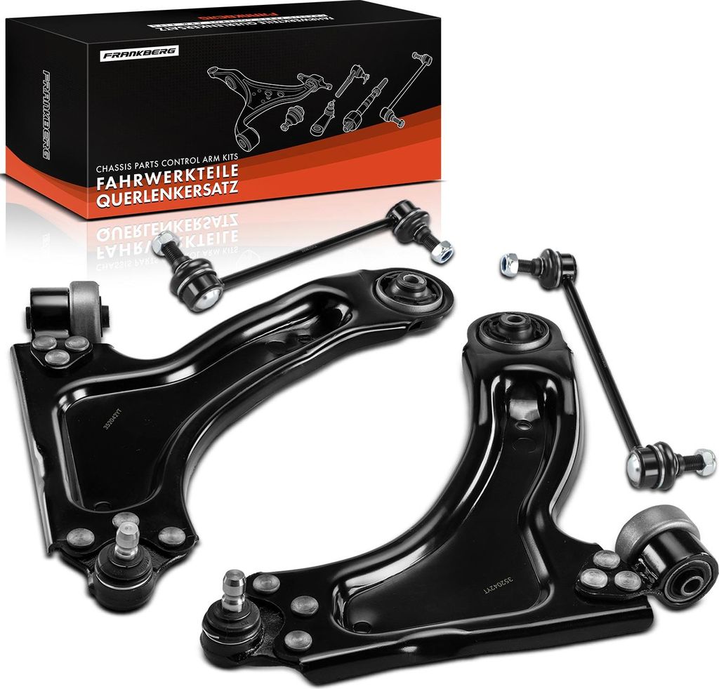 Frankberg 1x Querlenker Satz Vorderachse für Opel Combo Kasten/MPV Tour Corsa C Kasten/Schrägheck Tigra Twintop
