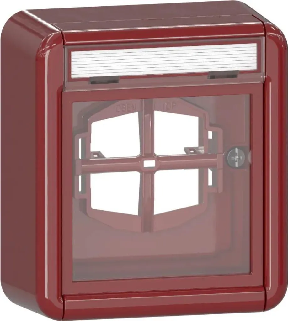Interrupteur de Sécurité Gira 320630 pour Arrêt d'Urgence Incendie Rouge