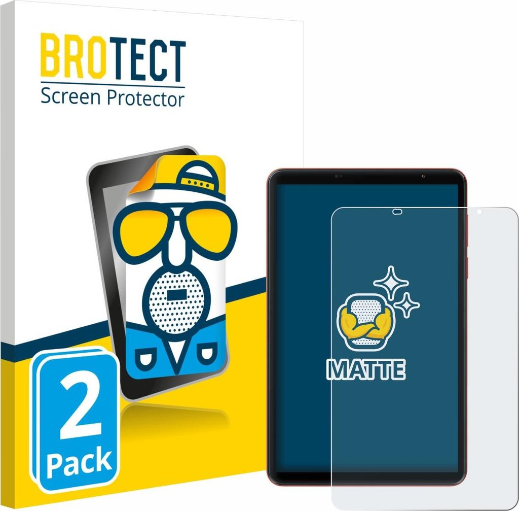 2x BROTECT Schutzfolie für Blackview Zeno 1 8" Displayschutz Displayschutzfolie Folie Matt Entspiegelungsfolie