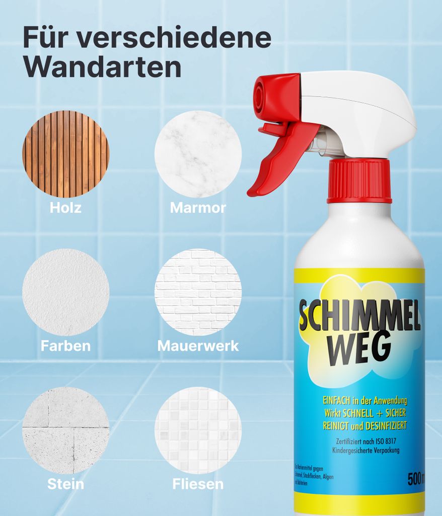 Plid Anti-Schimmelspray 0,5l Chlorfrei / Schimmelentferner Produktbild 7