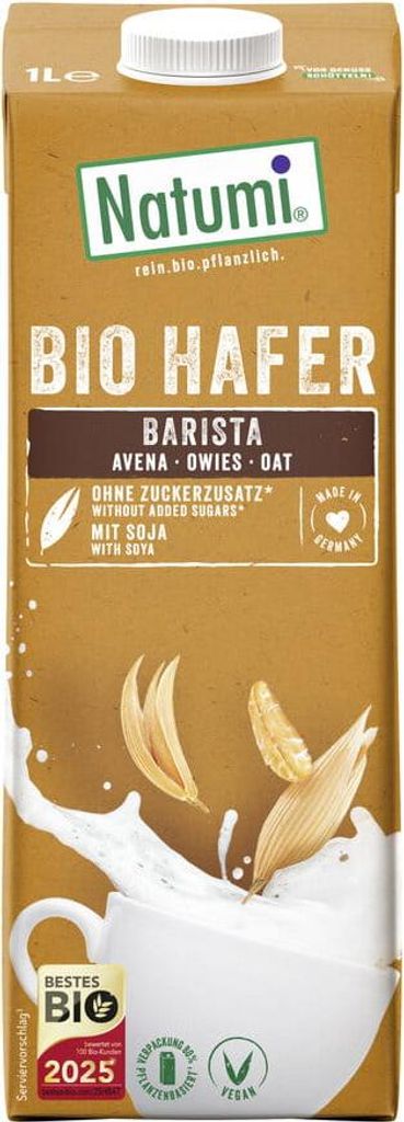 NAPÓJ OWSIANO - SOJOWY BARISTA BEZ DODATKU CUKRÓW BIO 1 L - NATUMI