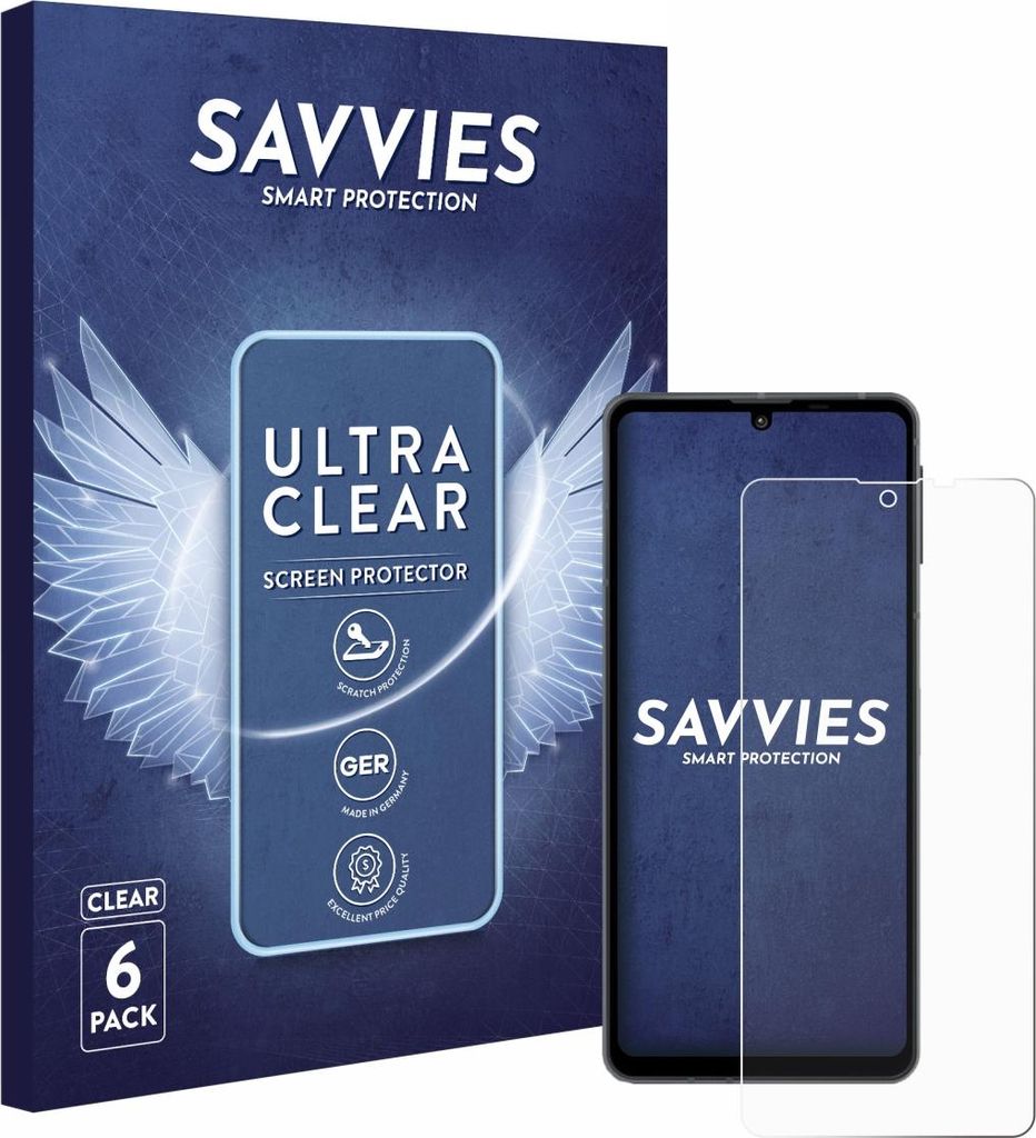 6x Für Sharp Aquos Sense 8 Schutzfolie Savvies Displayschutz Display Schutz Folie Klar Transparent