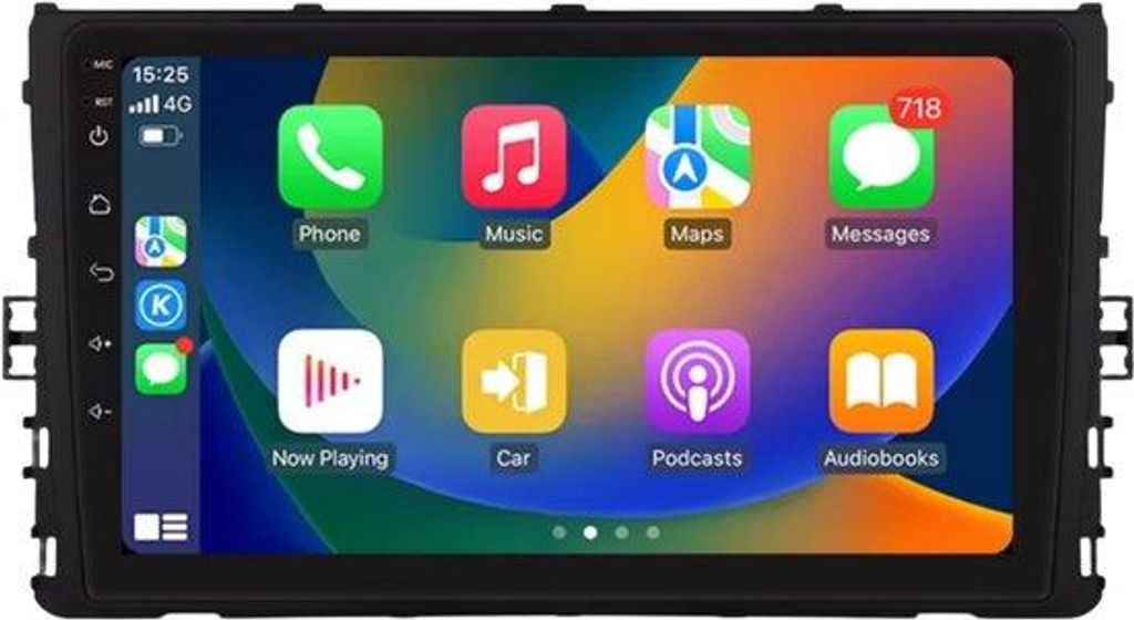 Autoradio mit Bluetooth und CarPlay für VW Volkswagen MQB Polo Plus / T-Cross / T-Roc – kompatibel mit Apple und Android – Stereoanlage mit Na...