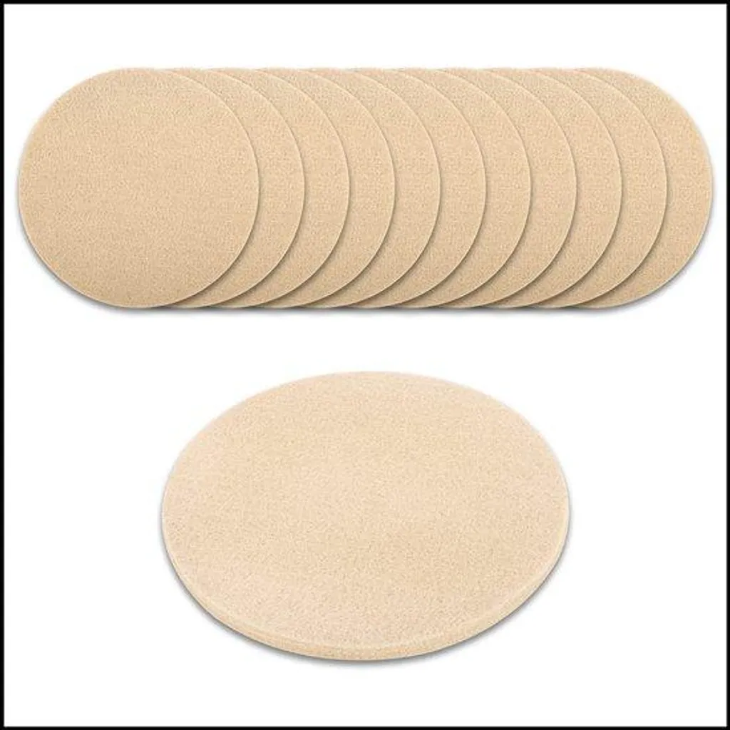 Dessous de verre en verre beige pour éviter les taches sur la table