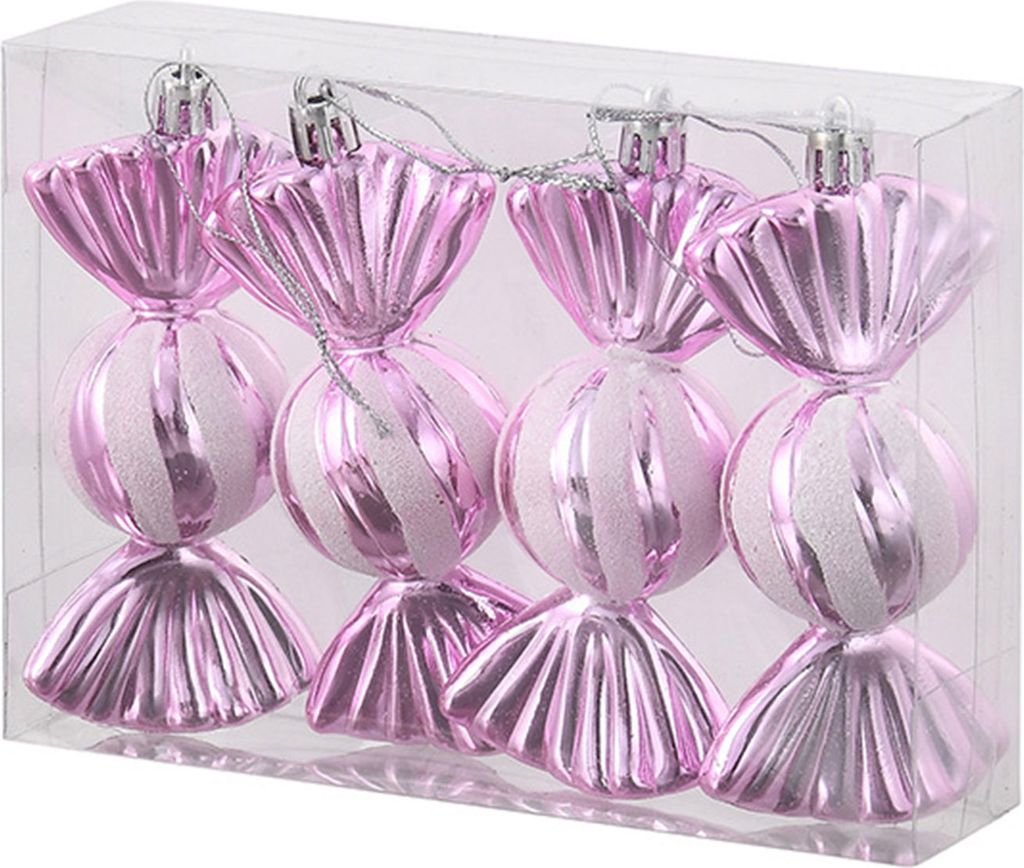 Stück Weihnachts-Süßigkeiten-Dekorationen, glitzernde Süßigkeiten-Ornamente zum Aufhängen, bunte Süßigkeiten-Anhänger für Weihnachtsbaum-...