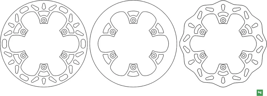 Disque de frein fixe de 245 mm épaisseur 4 mm montage 6 trous inox