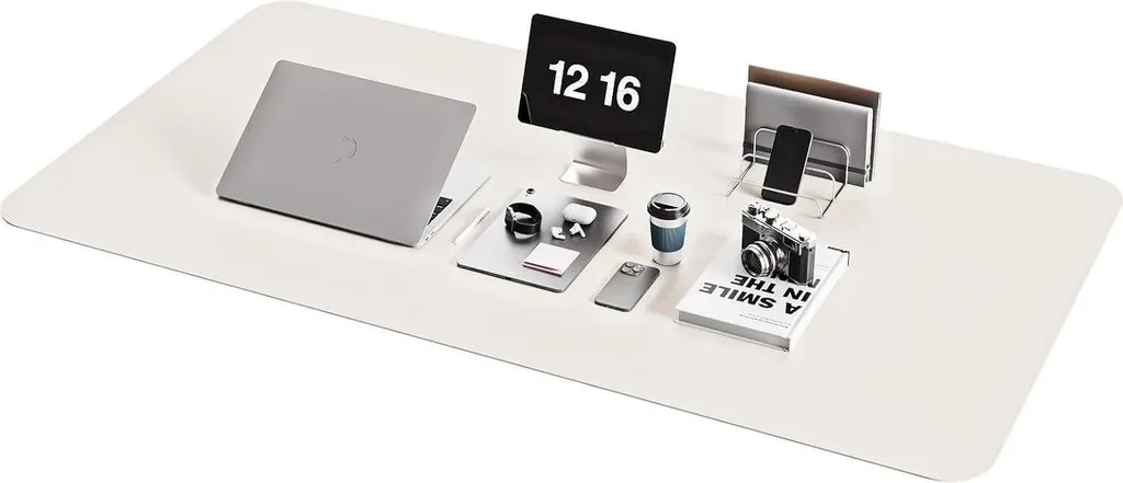YSAGi Sous-main Bureau Antidérapant 120x60 - Suédine Grise Durable