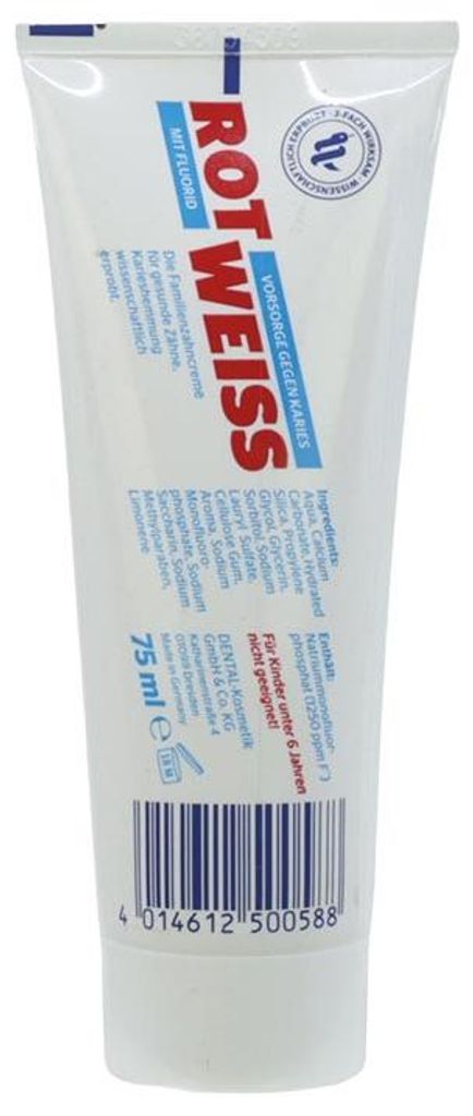 Dentifricio rosso bianco 75ml Immagine del prodotto 
