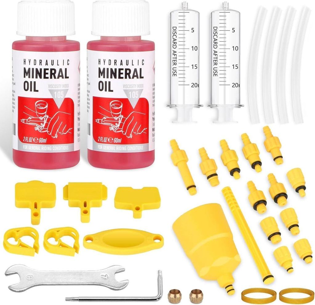 Entlüftungsset Kit mit Mineralbremsflüssigkeit für Produktbild 