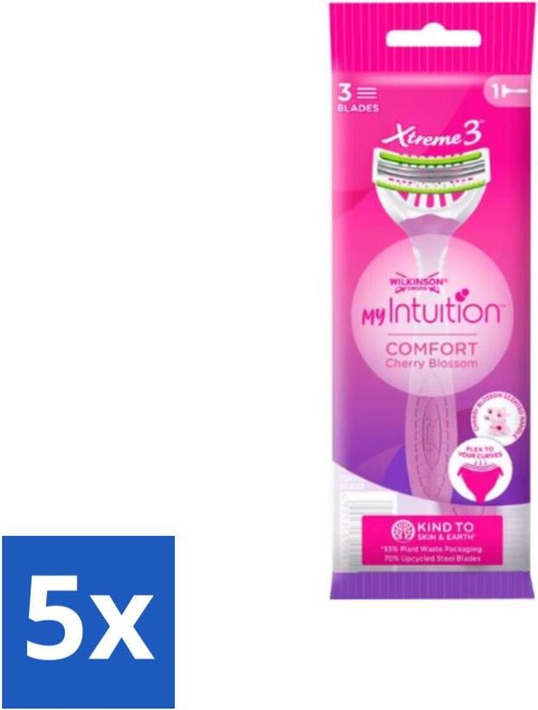 Wilkinson - Einwegrasierer - Xtreme 3 Beauty - Comfort - 1 Rasierklinge - Vorteilspack - 5 Stücke