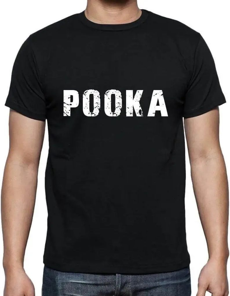 Herren Grafik T-Shirt Pooka Öko-Verantwortlich Vintage Jahrgang Kurzarm Lustige Druck Geburtstag Geschenk Mann