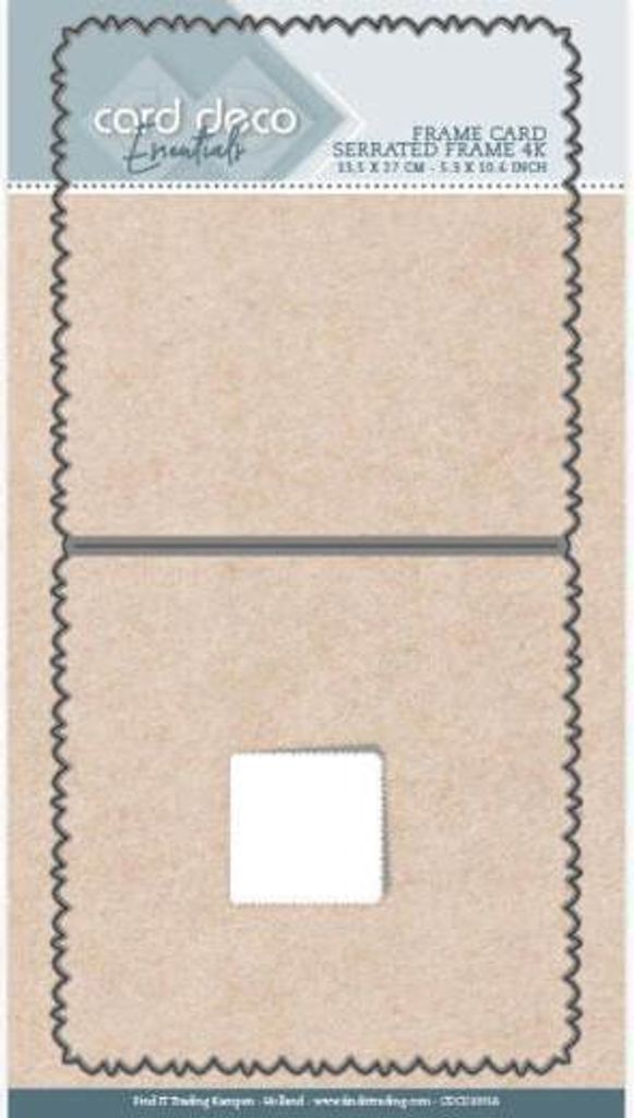 Card Deco - Stanzschablone - Karten - Gezahnter Rahmen Quadrat