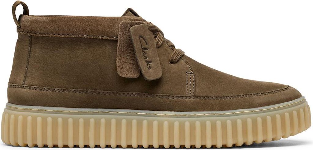 Clarks Torhill LaceHi 26183474 7, Sneaker in Grün für Herren, Größe 42