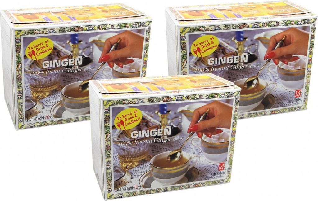 3er-Pack GINGEN 100% Instant Ingwer Getränk (3x 70g) | ohne Produktbild 