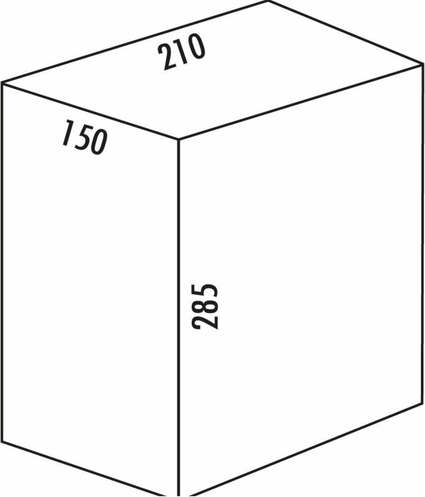 Naber Seau de rechange, alu gris (8 litres).  - Poubelle Image du produit 