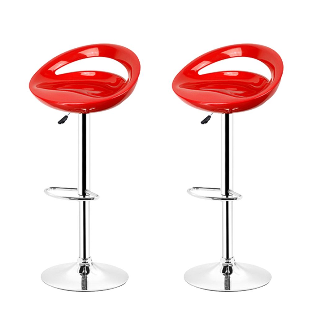 2er-Set Barhocker Barstuhl höhenverstellbar aus ABS Produktbild 