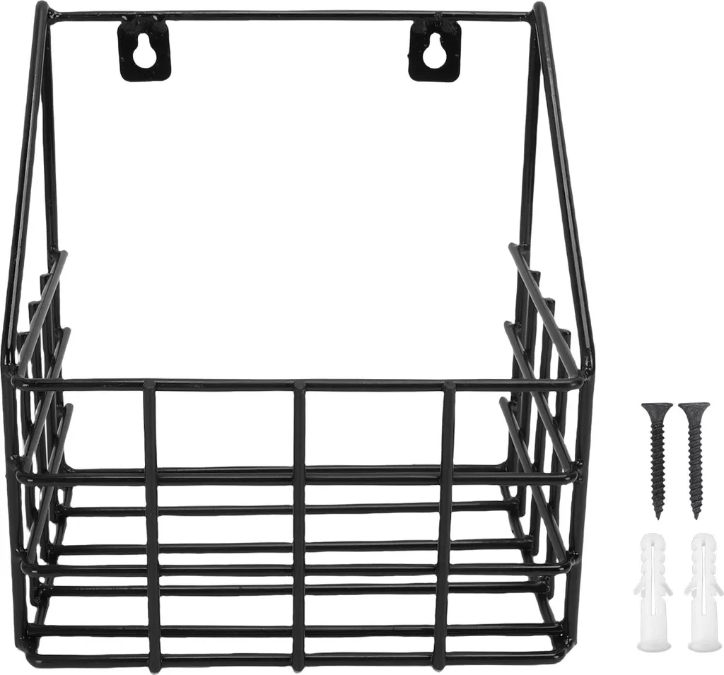 Rangement mural sellerie pour brosses et soins chevaux en métal noir