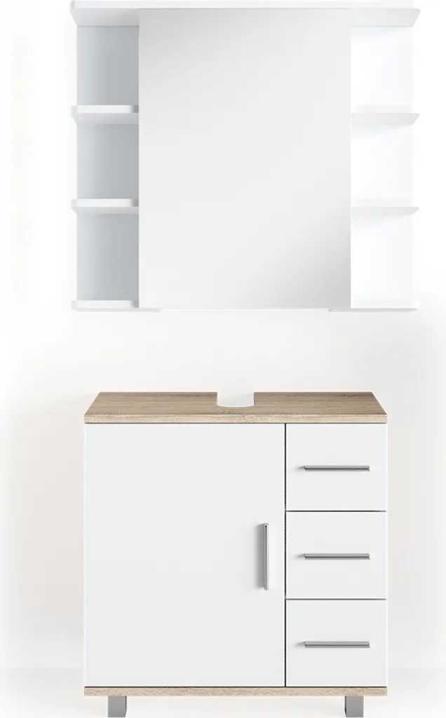 Meuble salle de bain gain de place Vicco Ilias pour petite pièce