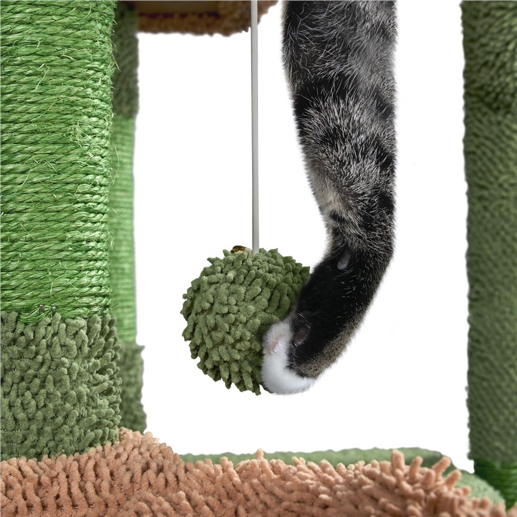 Yaheetech Kaktus Kratzbaum XS 106,5 cm H, Katzenbaum mit Produktbild 13