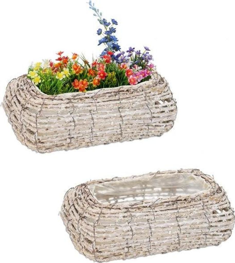 Gebogener Blumentopf - 2er-Set
