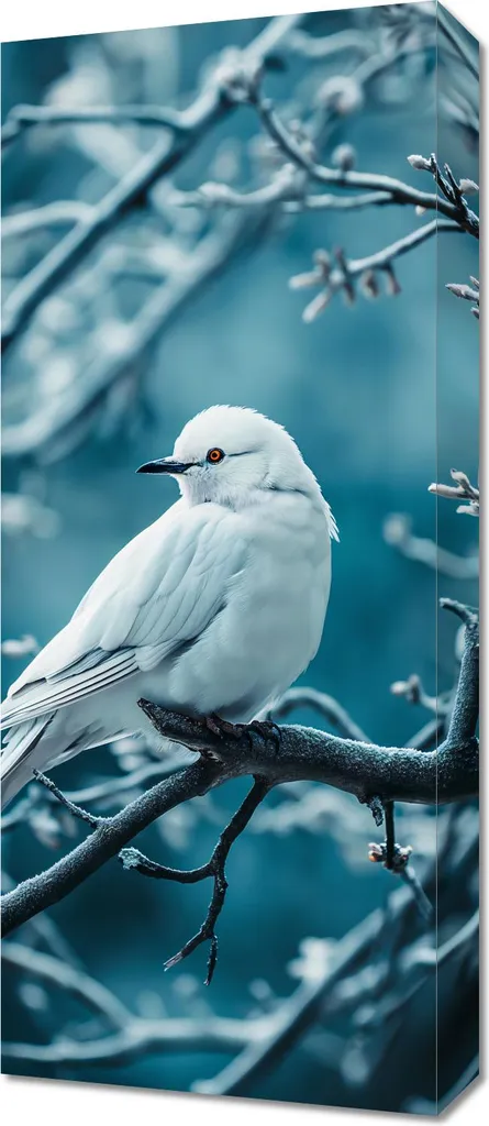 Image Oiseau Perlener 30x70 - Finition Texturée et Couleurs Vives