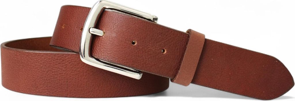 FRONHOFER Herrengürtel 4 cm mit glänzender, massiver Metall Schnalle