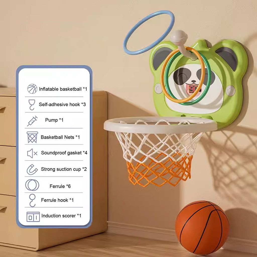 Badespielzeug-Set Mit Basketballkorb & 3 Bällen - Saugnapf Für Kleinkinder Ab 1 Jahr