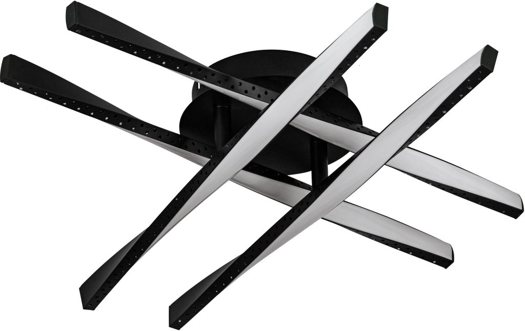 EGLO LED Deckenleuchte Adeje, Deckenlampe in schwarz und Produktbild 