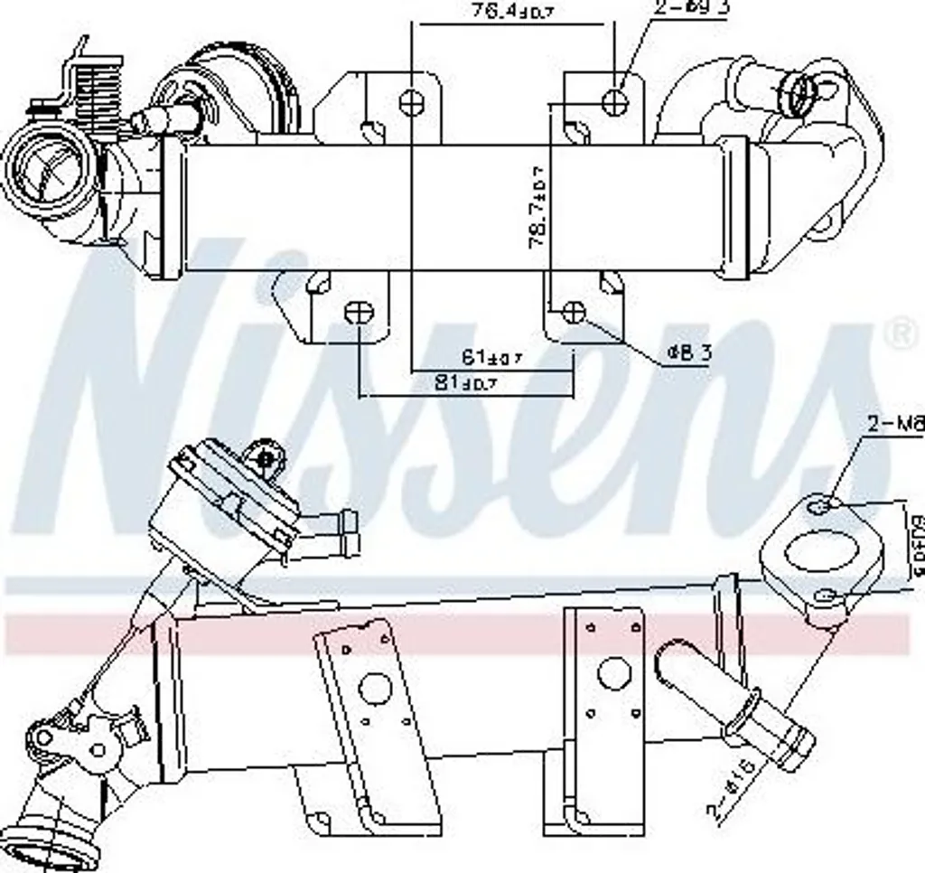 Échangeur Thermique EGR pour Renault 2.3 dCi - Refroidisseur de Vanne