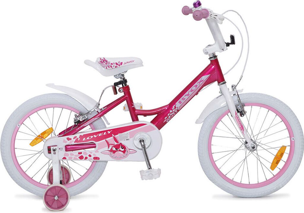 Byox Kinderfahrrad 18 Zoll Lovely, Stützräder, Klingel, Produktbild 