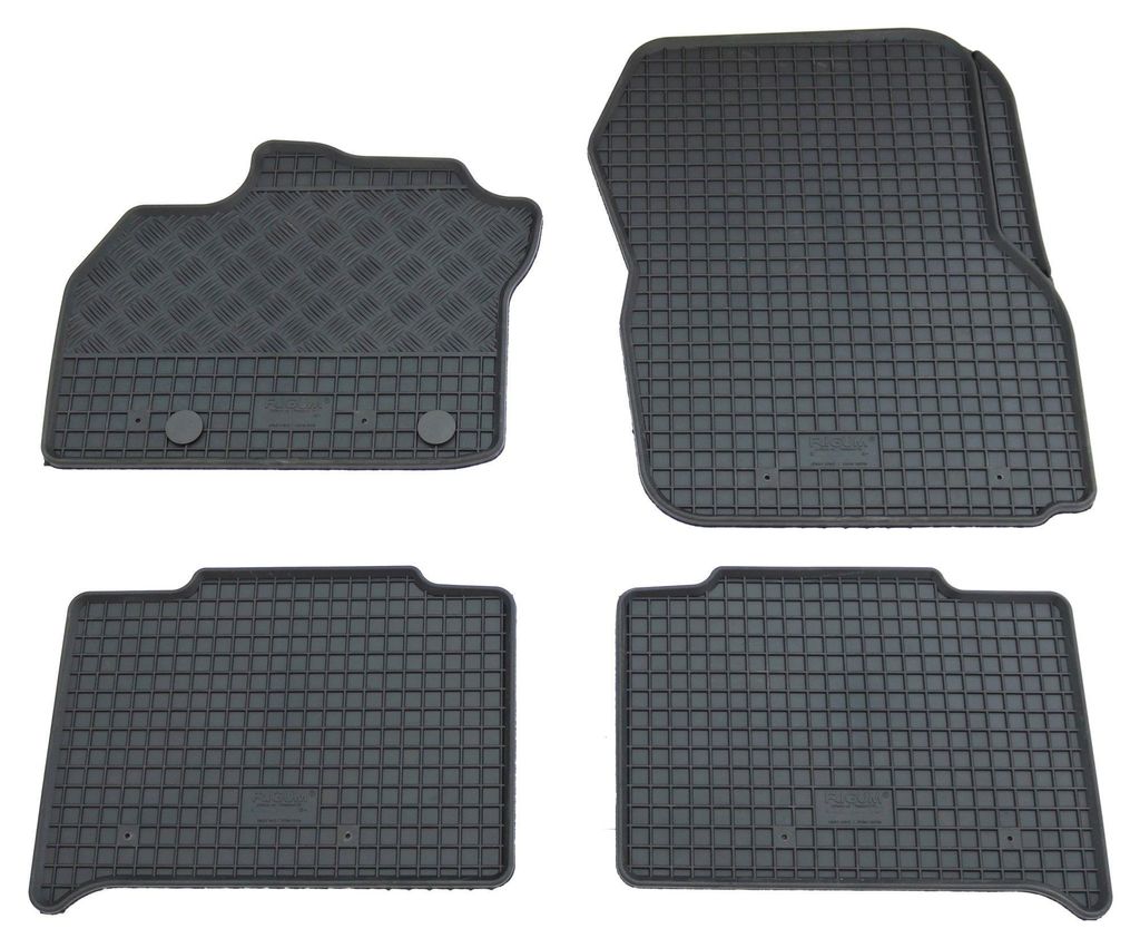 Gummifußmatten Set 4-teilig für Renault Zoe (2013-, inkl Facelift), schwarz