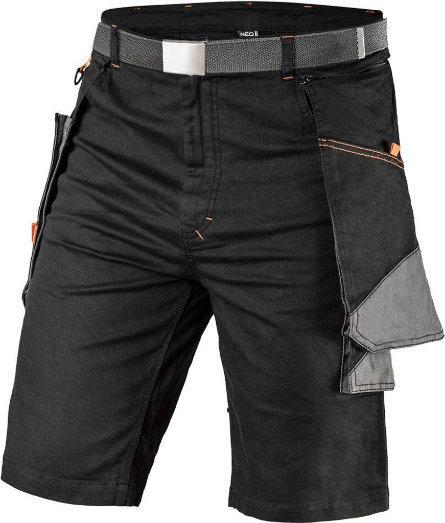 NEO TOOLS Schutzhose HD Slim - Kurze Arbeitshose Sicherheitshose Arbeitsbekleidung Sommer - Gr. XL