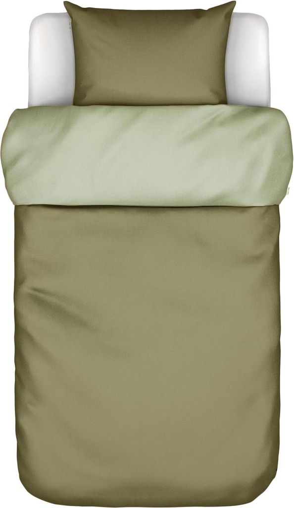 Marc O' Polo Perkal-Bettwäsche-Garnitur Erla Farbe Moss green Größe 200x220+2x80x80