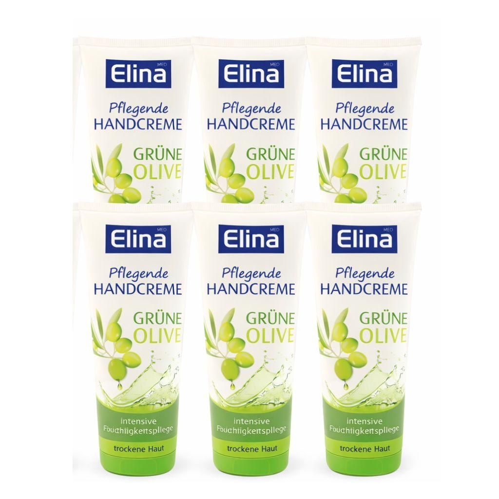6x75ml Elina Grüne Olive Handcreme Produktbild 