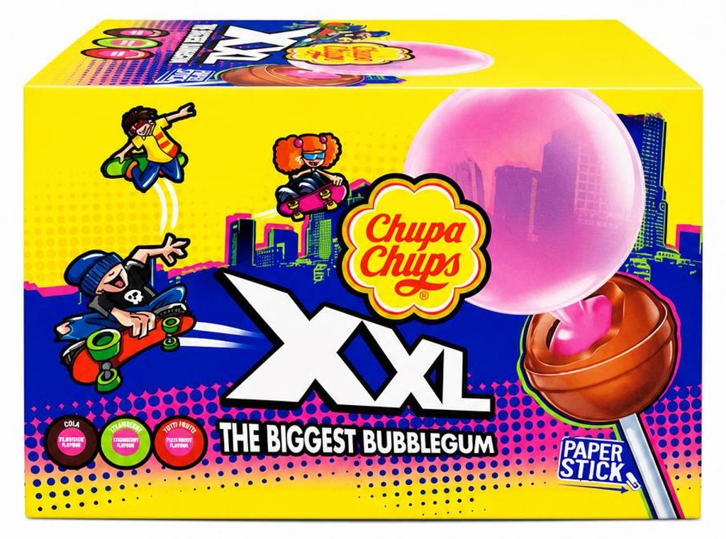 Chupa Chups XXL The Biggest Bubblegum Lollipop mit Kaugummi Produktbild 