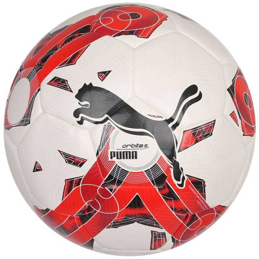 Puma - "Orbita 5 Hybrid" Fußball MR824 (4) (Weiß/Rot)
