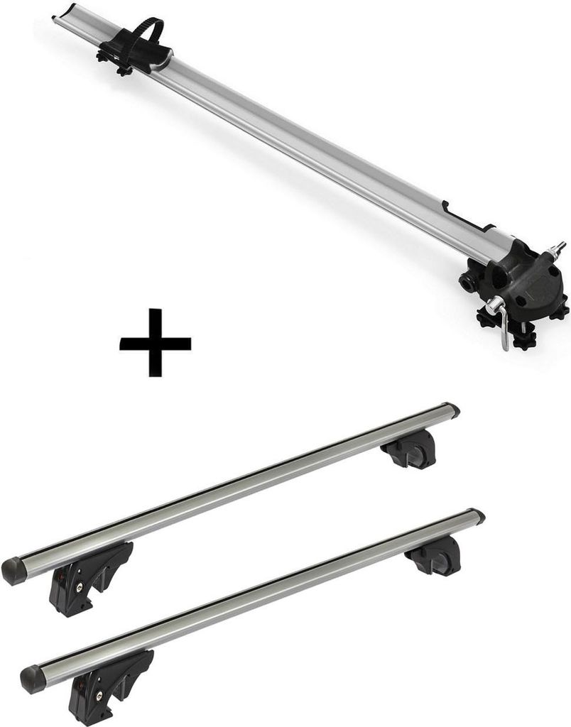 Fahrradträger Bike Pro + Dachträger/Relingträger VDP LION1 kompatibel mit für Mercedes E Station Wagon (S210) (5 Türer) 95-02